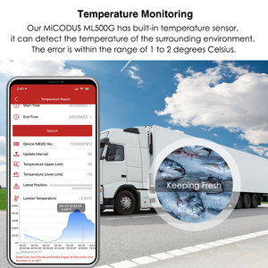 谷歌地图运动警报传感器Micodus ML500G温度监控地理磁无线汽车全球定位系统跟踪器4g防水 - Product Image 5