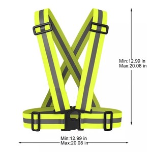 High Visibility <strong>Reflective</strong> Vest Wide Application <strong>Reflective</strong> <strong>Led</strong> Safety Vest New <strong>Reflective</strong> Belt Vest - Product Image 3