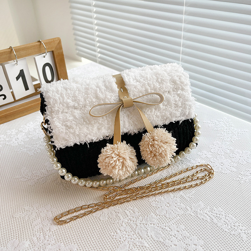 Kit de sacs de crochet de tricotage de bricolage noir