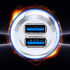 Checkout 1 <strong>2</strong> <strong>USB</strong> <strong>2</strong>.0 3.0 a Male to Dual Female Panel Mount Socket Cable <strong>USB</strong> Data Charger Splitter Adapter Cables - Product Image 3