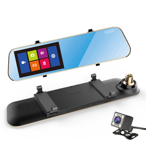 Touch Screen HD <strong>Car</strong> DVR with Night Vision Rearview <strong>Mirror</strong> <strong>Car</strong> Camera Dashcam Automatic Registration Automatic Coverage G-<strong>sensor</strong> - Product Image 1