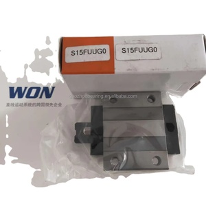 Bloque de guía lineal WON original, serie S15CF con componente de rodamiento central, Riel de guía lineal de alto rendimiento - Product Image 1