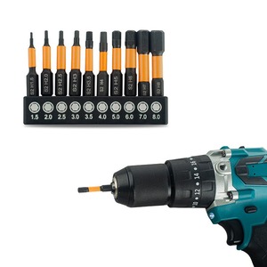 20 adet darbe altıgen başlı Allen anahtarı matkap ucu seti 1/4IN tornavida S2 çelik manyetik tornavida uzatma adaptörü tamir araçları - Product Image 5