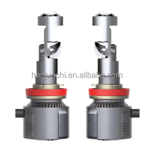Projektör ışık Mini otomatik çift A80 H4 H7 LED projektör lens far 72w 6000k yüksek düşük ışık Hid LED ampul - Product Image 5