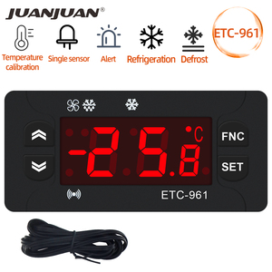 Controlador de temperatura del termostato digital con sensor NTC PTC AC 220V plástico OEM personalizable - Product Image 5