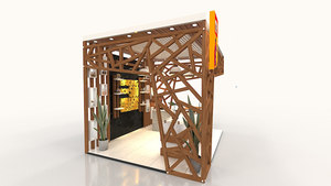 Nhà Máy Sal Rắn Gỗ Showcase Nước Hoa Hiển Thị Tủ Thiết Kế Nước Hoa Mỹ Phẩm Hiện Đại Mall Nước Hoa Kiosk - Product Image 3