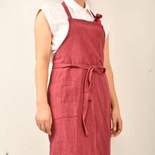Tablier rouge jujube