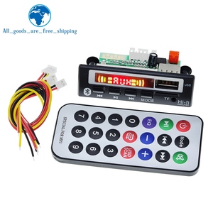 เครื่องเสียงในรถยนต์ tzt USB TF FM วิทยุโมดูลไร้สายบลูทูธ5V 12V MP3 WMA บอร์ดถอดรหัสเครื่องเล่น MP3พร้อมรีโมทคอนโทรลสำหรับรถยนต์ - Product Image 3