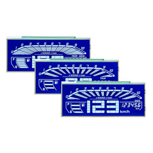 Benutzer definierte Segment LCD-Anzeige Günstiger Preis HTN negativ 4,5 V Segment zeigt Bildschirm LCD 7 Monochrom Segment LCD-Anzeige - Product Image 3