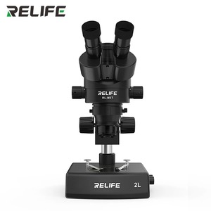 RELIFE RL-Microscopio estéreo trinocular HD con 2 fuentes de luz ajustables hacia arriba y hacia abajo - Product Image 3