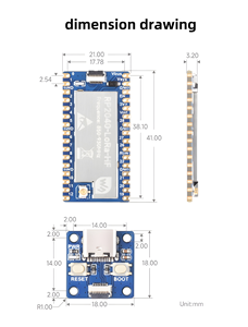 Raspberry PI Pico RP2040-LoRa Entwicklungs platine Remote Communication Gateway-Modul Geteilte USB-RP2040-LoRa-HF RP2040-LoRa-LF