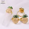 New Ideas Pineapple Shape Napkin Rings for Wedding Hotel Dining Table Decorations