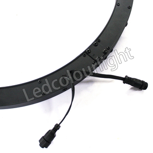 RGB DMX controllo in alluminio LED anello luce a sospensione semplice profilo LED luce circolare per ufficio, Hotel, negozio - Product Image 5