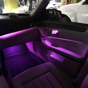 Araba ortam ışığı yükseltme 64 renk CLS E ML GL S class 2011-2015 atmosfer ışığı aksesuarları dekorasyon