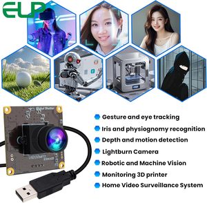 ELP 5MP Global Shutter 50fps Módulo de cámara USB Gran angular Sin distorsión Alta velocidad 60fps Mini PC Cámara web para captura de movimiento - Product Image 6