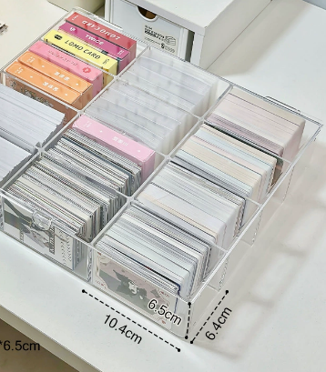 Increase the size of the 12 compartment card storage box
