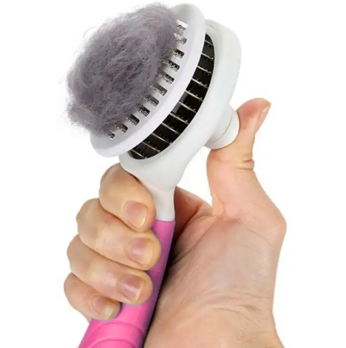 New Fashion Pet Stainless Steel Brush Bath Hair Brush Dog Grooming Pet Brush