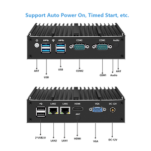 YUHUA Dual Display Dual SSD Industrial PC <strong>Embedded</strong> Industrial PC J4125 Dual Network Multi-Serial Port <strong>Embedded</strong> Fanless <strong>Computer</strong> - Product Image 3
