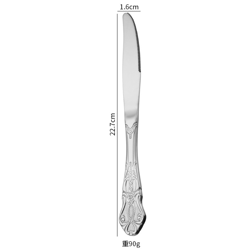 Silver dining knife