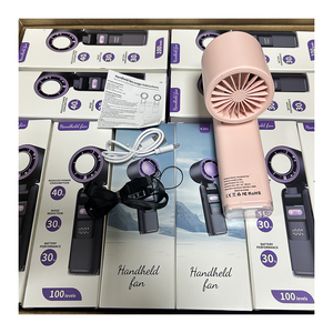 4000Mah dijital ekran katlanabilir Fan USB şarj edilebilir 100 yüksek hızlı Mini Fan soğuk Compress s el Fan - Product Image 6