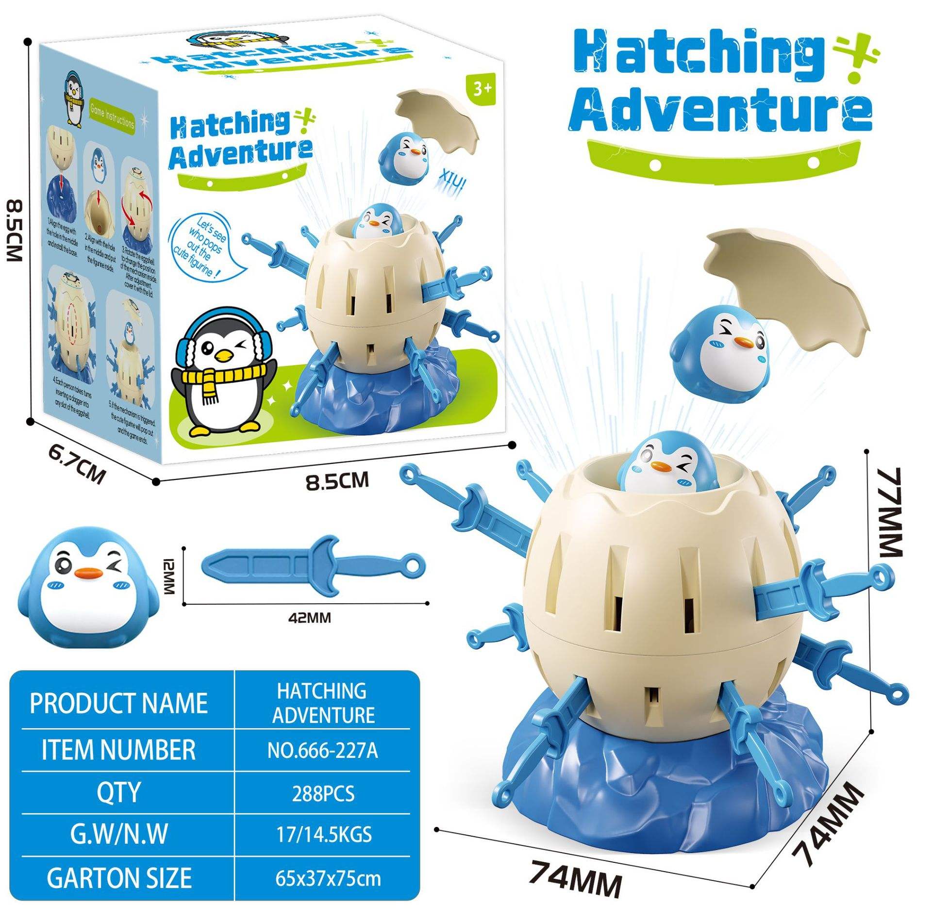 Aventura de eclosión - pingüino