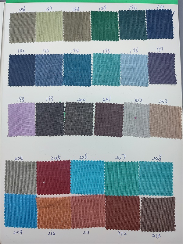 linen color card