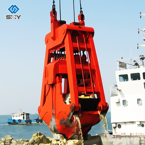 Four Ropes Mechanical 10m3 Hydraulic 3 Tonne Clamshell <strong>Grab</strong> for Crane for Grain <strong>Unloading</strong>