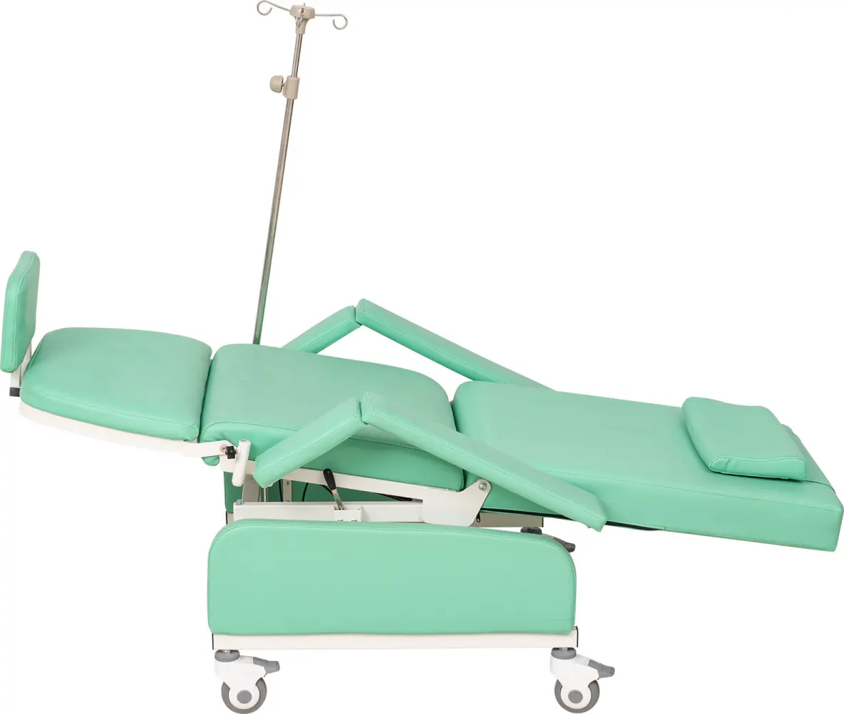 Медицинский откидной автоматический многофункциональный регулируемый ручной диализный стул для больницы