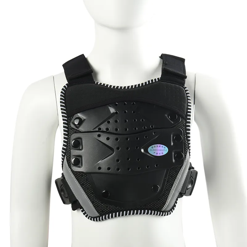 Colete protetor de peito infantil benken, equipamento de motocross