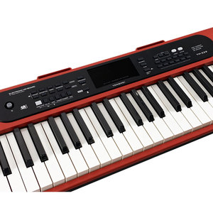 Teclado de piano digital de demostración 50, de 61 teclas teclado electrónico, instrumento de teclado Musical rojo con tecla de respuesta táctil y LCD - Product Image 4