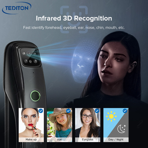 Sicurezza completamente automatica 3D riconoscimento del volto biometrico Tuya Wifi Smart serratura della porta esterna digitale senza chiave serratura della porta - Product Image 6