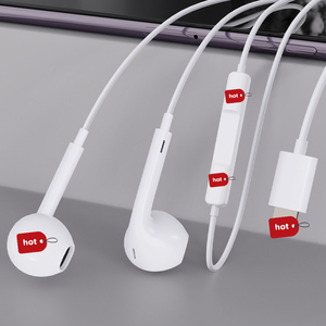 Bán Buôn USB C Có Dây Loại C Tai Nghe Cho <span class=keywords><strong>Iphone</strong></span> 15 Với Mic Điều Khiển Mới Tay Miễn Phí Trong Tai Tai Nghe - Product Image 1