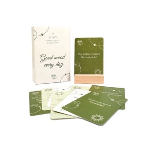 Factory Direct Wholesale <strong>Motivational</strong> <strong>Quote</strong> Cards and Questions Paper Custom Affirmation Cards