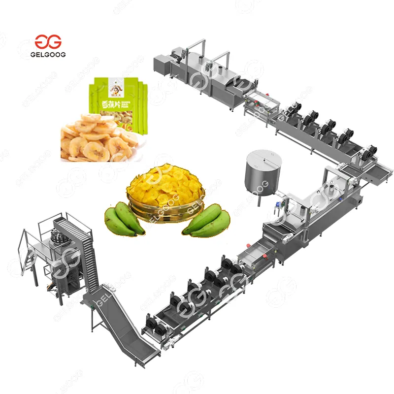 Gelgoog Machine pour fabriquer des bonbons à la banane Fabriqué en Inde Prix Machine automatique pour la fabrication de chips de plantain vert