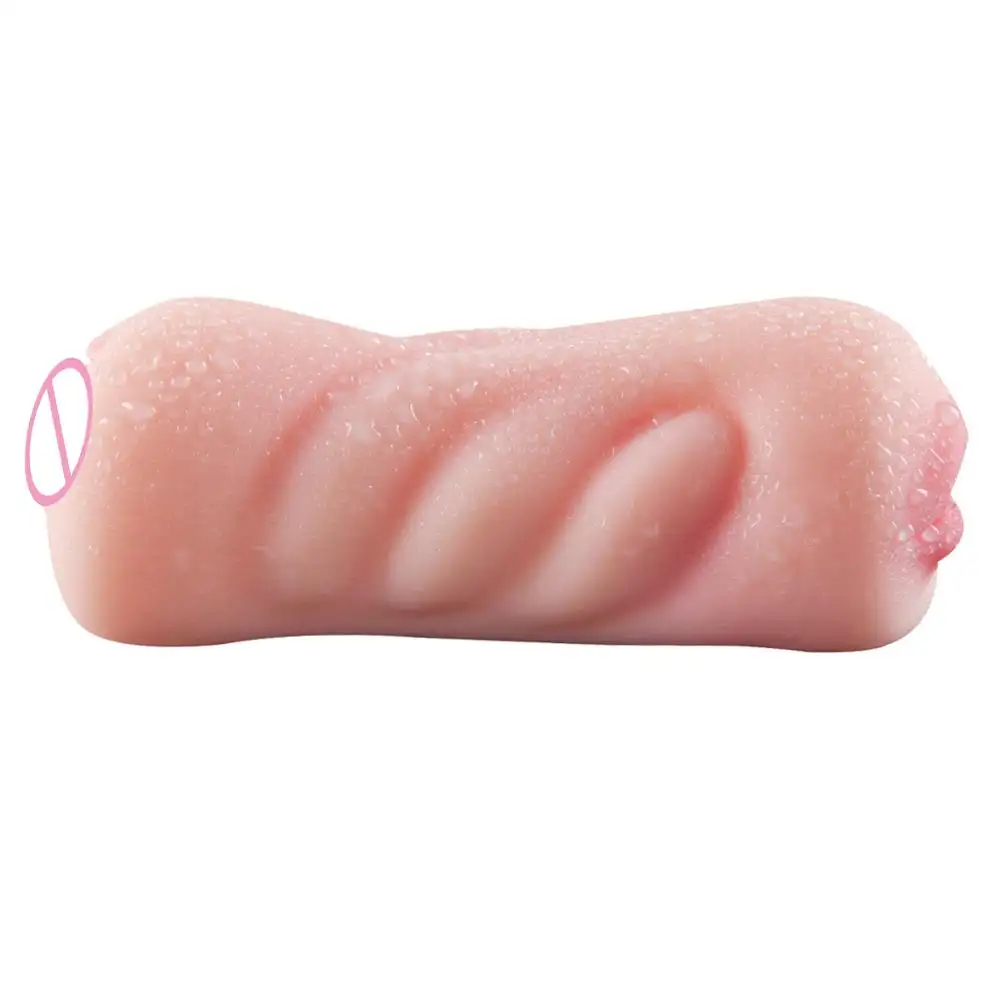 Juguete sexual Artificial para mujeres y hombres, Vagina Artificial de goma con doble cabeza, copa para masturbación masculina, venta al por mayor