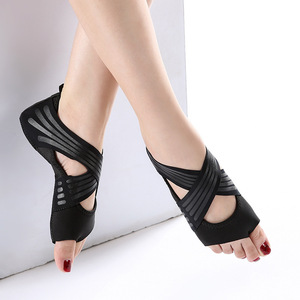 <strong>Elastic</strong> Ballet Dance Socks with <strong>Lycra</strong> Upper Material Toe Pad Practice Shoes for Foot Thong Protection - Product Image 3