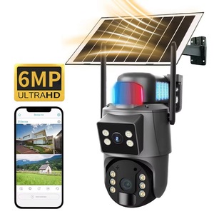 Regis Ubox 6MP 4G Solar Security System Ptz Outdoor 3K Dual Lens WiFi PIR Auto Tracking CCTV <strong>Cameras</strong> <strong>With</strong> Light Alarm - Product Image 1