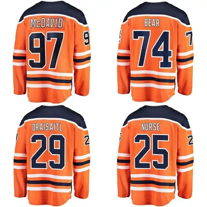 Herren 97 Connor McDavid 99 Wayne Gretzky 29 Leon Draisaitl America Sport Genähtes Eishockey trikot von höchster Qualität