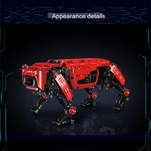 Yuxing Mowang 15075 Kidsren's Programming Robot, обучающая сборка, набор игрушек с дистанционным управлением, пластиковые строительные блоки в упаковке
