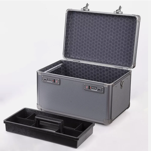 便携式铝制硬壳密码锁工具储物盒 - Product Image 1