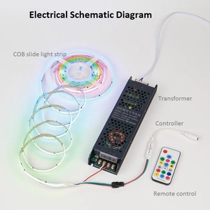 RGBW彩色RGBIC WS2814柔性像素可寻址防水IP65 24V DMX512 SPI控制RGB数字COB发光二极管条形灯 - Product Image 6