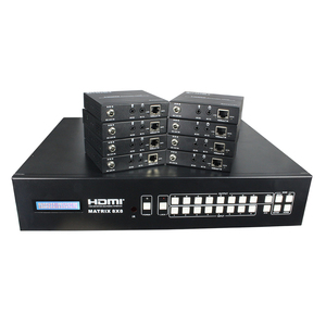 HDBaseT-matriz HDMI, 8 entradas, 8 salidas, 70m, control remoto IR, interfaz de RS-232, TCP/IP o Web GUI