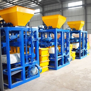 QTJ4-24混凝土标准实心砌块模具制造机路障厂家直销 - Product Image 1