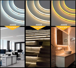RGB Color COB <strong>Led</strong> Light Strip 24V <strong>LED</strong> Waterproof IP20 IP67 IP68 <strong>12V</strong> Width 8MM <strong>12W</strong>/M Flexible <strong>Led</strong> Strips - Product Image 4