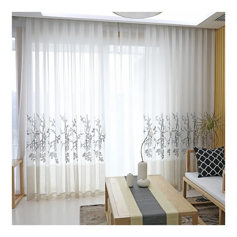 Innermor-cortinas decorativas para sala de estar, cortina de estilo chino para dormitorio y cocina, personalizada