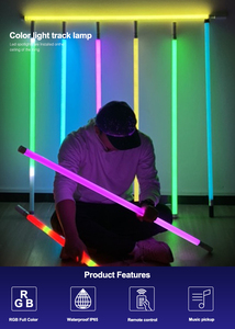 TL-130 led neon tüp sahne işık matrix 1.2m taşınabilir rgb sekiz düğme ve uzaktan kumanda ile geliyor - Product Image 5