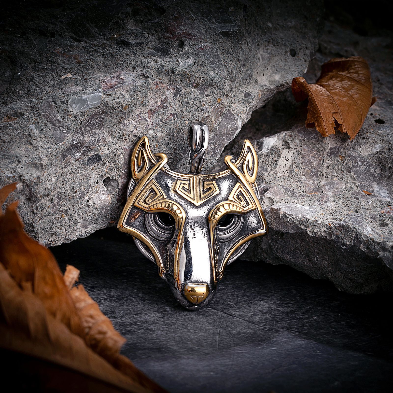Pendentif simple bicolore