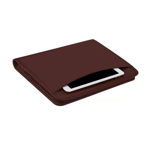 PU Carpeta de A4 ejecutivo cartera archivo carpeta pluma documento PadHolder multi-función Conferencia carpeta con logotipo - Product Image 4