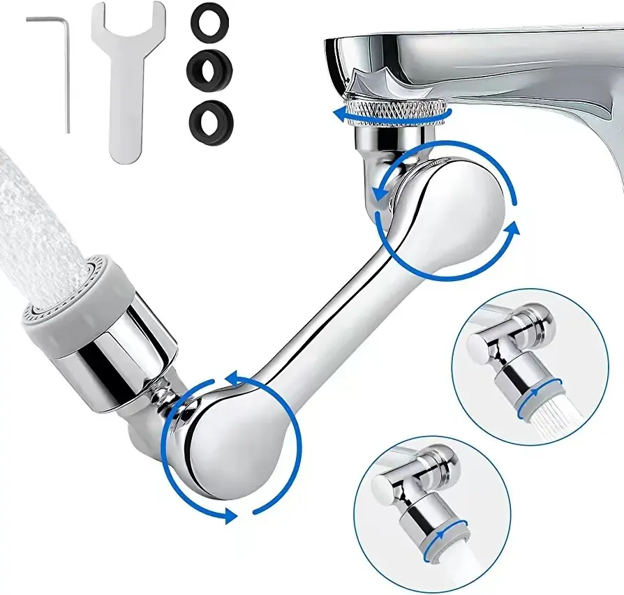 Cabezal de salpicadura de grifo, 1440 Rotating Xtender para fregadero de cocina de baño