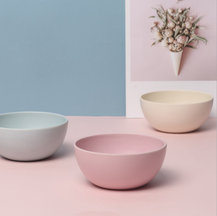 Eco and Biodegradable bamboo fiber melamine round dinnerware bowl sets for hotel /home